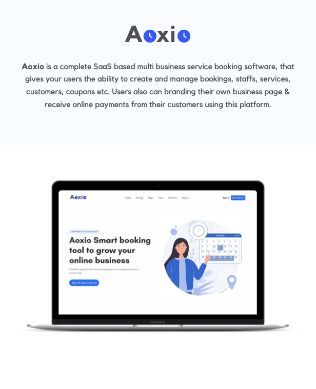 Aoxio - SaaS Multi-Business Service Booking Software - 7